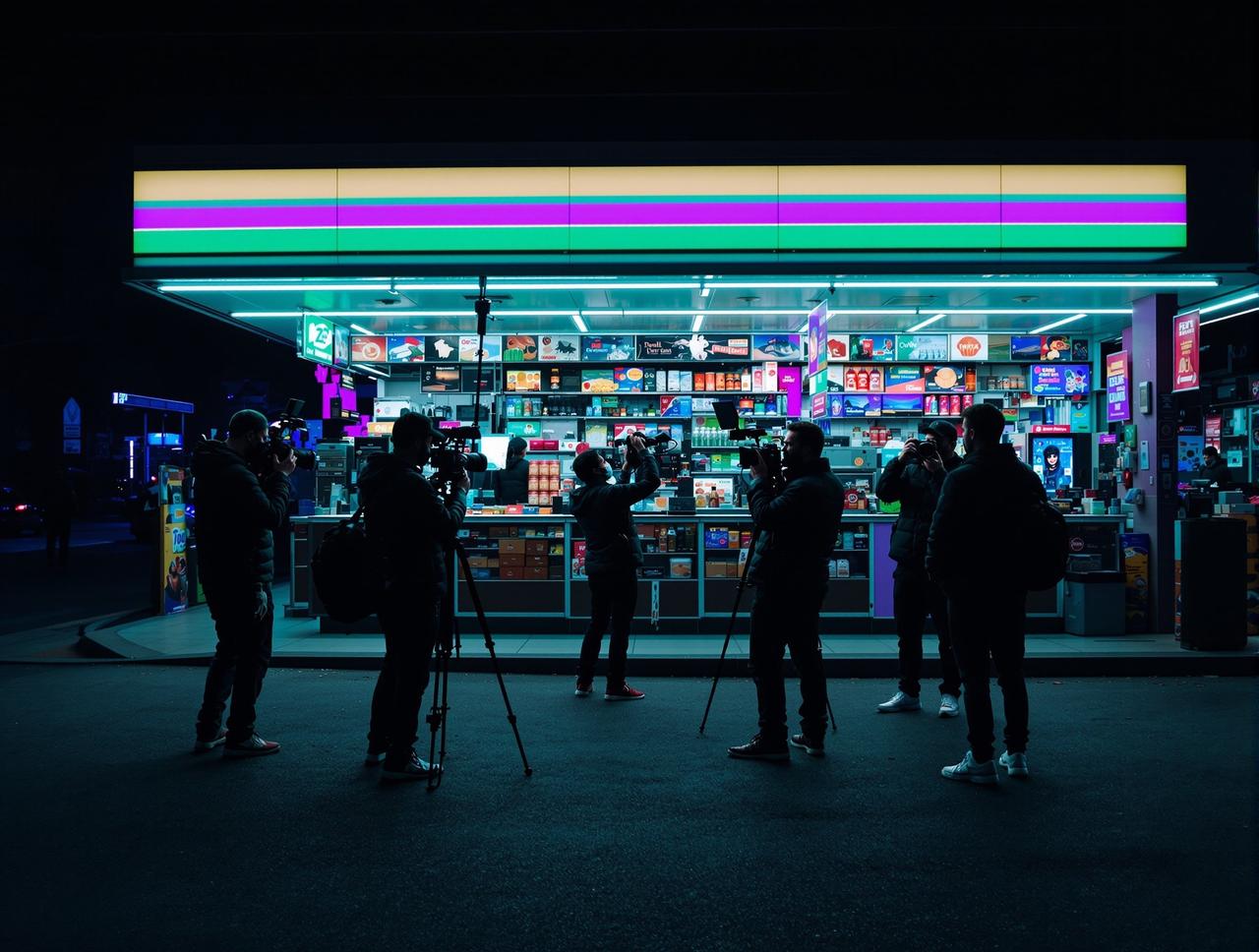 七七影视 - 《午夜便利店》· 通宵拍摄实录 《午夜便利店》· 通宵拍摄实录